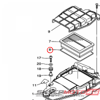 YAMAHA - USZCZELNIACZ nr: 1D7144520000