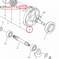 YAMAHA - CRANK 1 nr: 1SM114120000