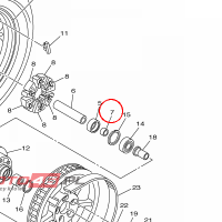 YAMAHA - TULEJKA DYSTANS. nr: 1D7253830000