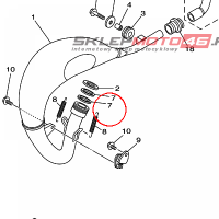 YAMAHA - SEAL, EXHAUST nr: 5PA146420000