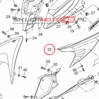 YAMAHA - OWIEWKA BOK nr: 5D7F835U00P6