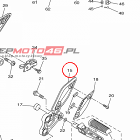 YAMAHA - uchwyt nr: 39P274420000