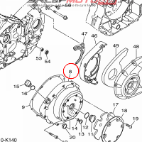 YAMAHA - dekiel silnika nr: 3D8154110000