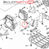 YAMAHA - HOUSING, IMPELLER nr: 6CRR13120000