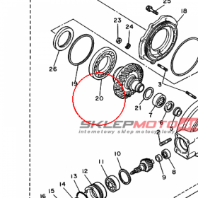 YAMAHA - BRG,R-B 16014C2 110MM 433G KY nr: 933160140300