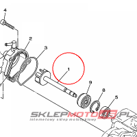 YAMAHA - WALEK POMPY WOD. nr: 5RU124500100