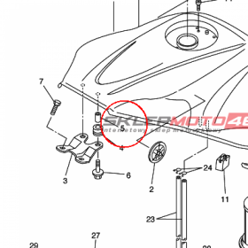 YAMAHA - tulejka nr: 903870605400