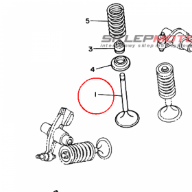 YAMAHA - zawor dolot. nr: 5JX121110000