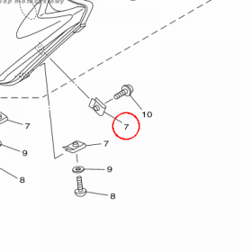 YAMAHA - nakretka nr: 90183050A600