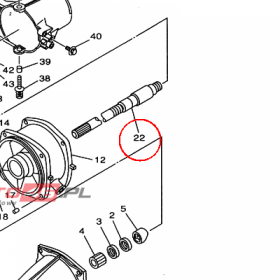 YAMAHA - WAL NAPEDOWY nr: 65R455110000