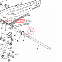 YAMAHA - oslona uszczeln. nr: 1WS221510100