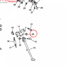 YAMAHA - podkladka nr: 902011202100