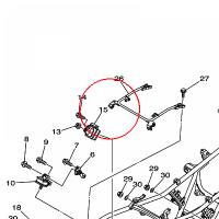 YAMAHA - DAMPER 2 nr: 5KM214861000