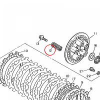 YAMAHA - sprezyna nr: 905012314200