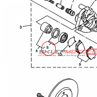 YAMAHA - uszcelniacze, kompl. nr: 3UHW00470100