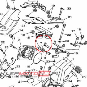 YAMAHA - tulejka nr: 904801301800