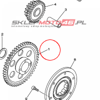 YAMAHA - KOLO ZEBATE nr: 5LP155152000