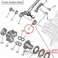 YAMAHA - tulejka nr: 90387085E100