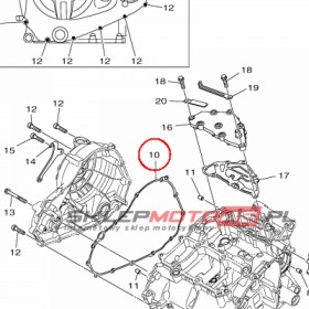 YAMAHA - uszczelka nr: 1WDE54610000