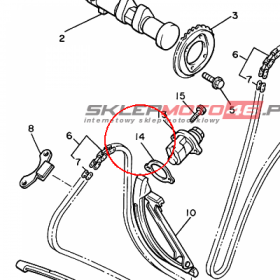 YAMAHA - USZCZELKA nr: 3JP122130100