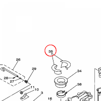 YAMAHA - TULEJA nr: 6EEG25390000