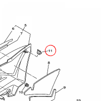 YAMAHA - DAMPER, LOCATING 1 nr: 5VLF17780000