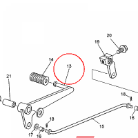 YAMAHA - PEDAL ZMIANY BIEGOW nr: 5WXE81110000