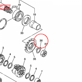 YAMAHA - sruba spec. nr: 902152624100