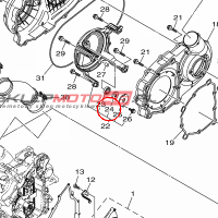 YAMAHA - OIL SEAL nr: 2MBE40050000