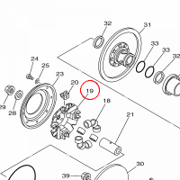 YAMAHA - KOSZ SPRZEGLA ODSRODKOWEGO nr: 3B4176230200