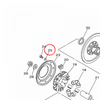 YAMAHA - WASHER 2 nr: 2MBE15580000