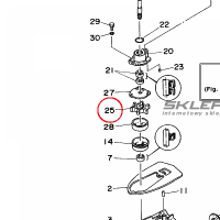 YAMAHA - wirnik pompy wod nr: 646443520100