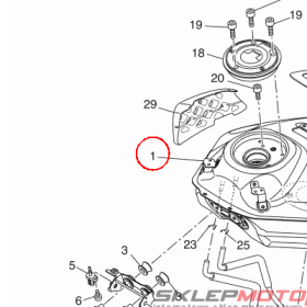 YAMAHA - ZBIORNIK PALIWA nr: B34241100000