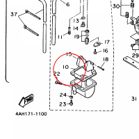 YAMAHA - GASKET, FLOAT CHAMBER nr: 3XW149840000