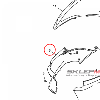 YAMAHA - oslona boczna nr: 5C2F17210000