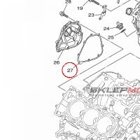 YAMAHA - uszczelka nr: 1RC154560000