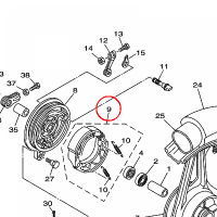 YAMAHA - SZCZEKI HAM. nr: 3FAW253A0000