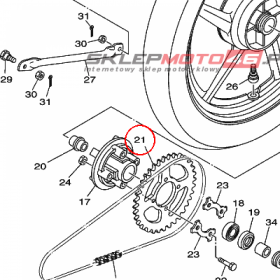 YAMAHA - ZEBATKA ZDAWCZA nr: 5VLF54450000