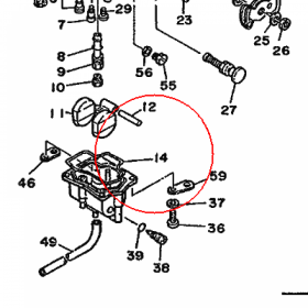 YAMAHA - USZCZELKA nr: 5Y1143840000