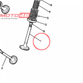 YAMAHA - zawor dolot. nr: 4BR121110000