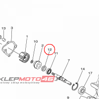 YAMAHA - SEAL, WATER PUMP nr: 1SCE243M0000