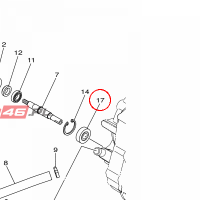 YAMAHA - BEARING nr: 1SCE48140000