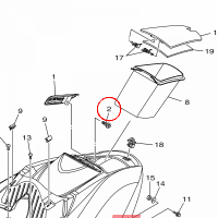 YAMAHA - zatrzask nr: 902690880100