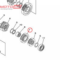 YAMAHA - KOLO ZEBATE nr: 5BF171412000