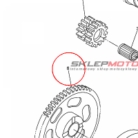 YAMAHA - KOLO ZEBATE nr: 5TG155150100