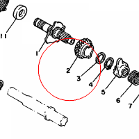 YAMAHA - KOLO ZEBATE nr: 30X156410100