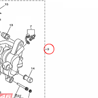 YAMAHA - ZACISK HAM. nr: 5XC2580TG000