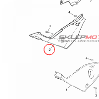 YAMAHA - oslona boczna nr: 5WXF17210000
