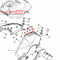 YAMAHA - LABEL, FUEL nr: B882817K1000