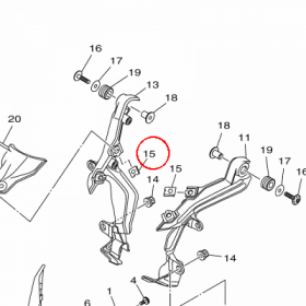 YAMAHA - nakretka nr: 90183061A400